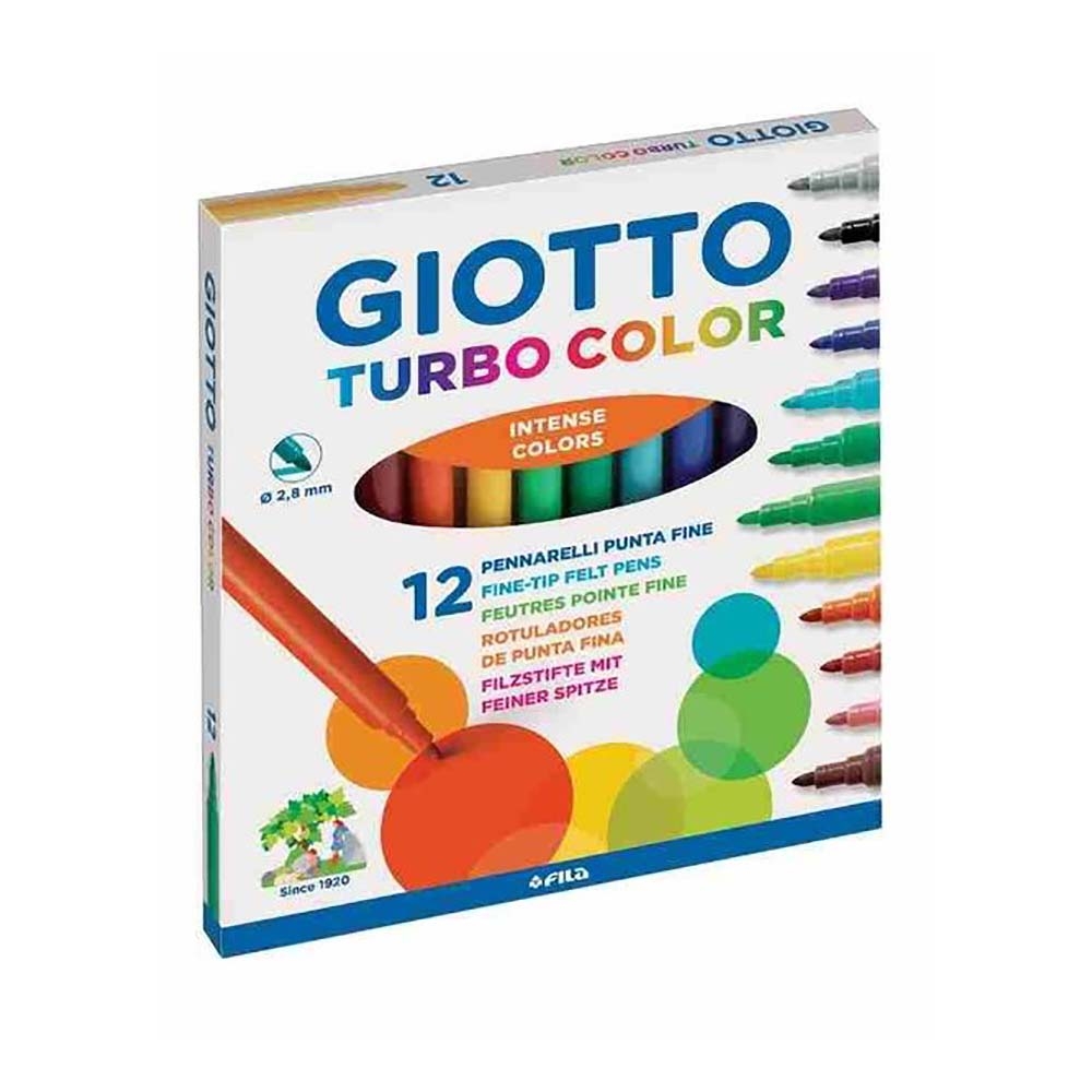 Giotto Turbo Color 12’Li Keçeli Kalem