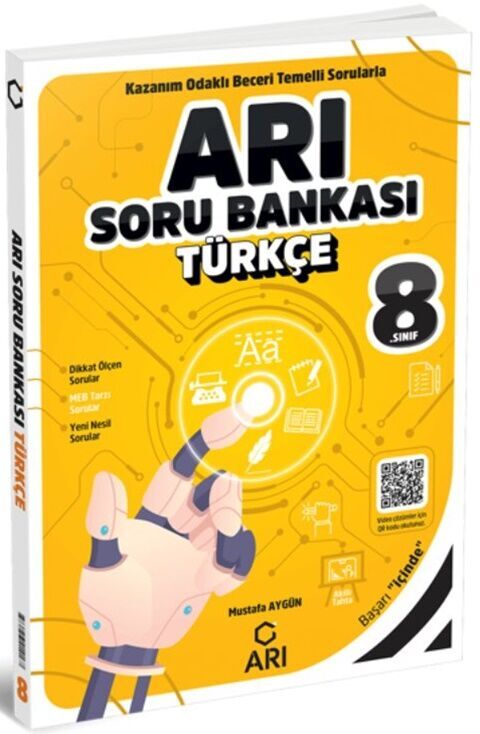 Arı Yayıncılık 8. Sınıf Türkçe Soru Bankası