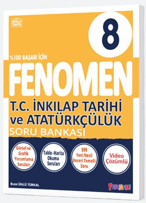 Fenomen Okul Yayınları 8. Sınıf T.C. İnkılap Tarihi ve Atatürkçülük Fenomen Soru Bankası